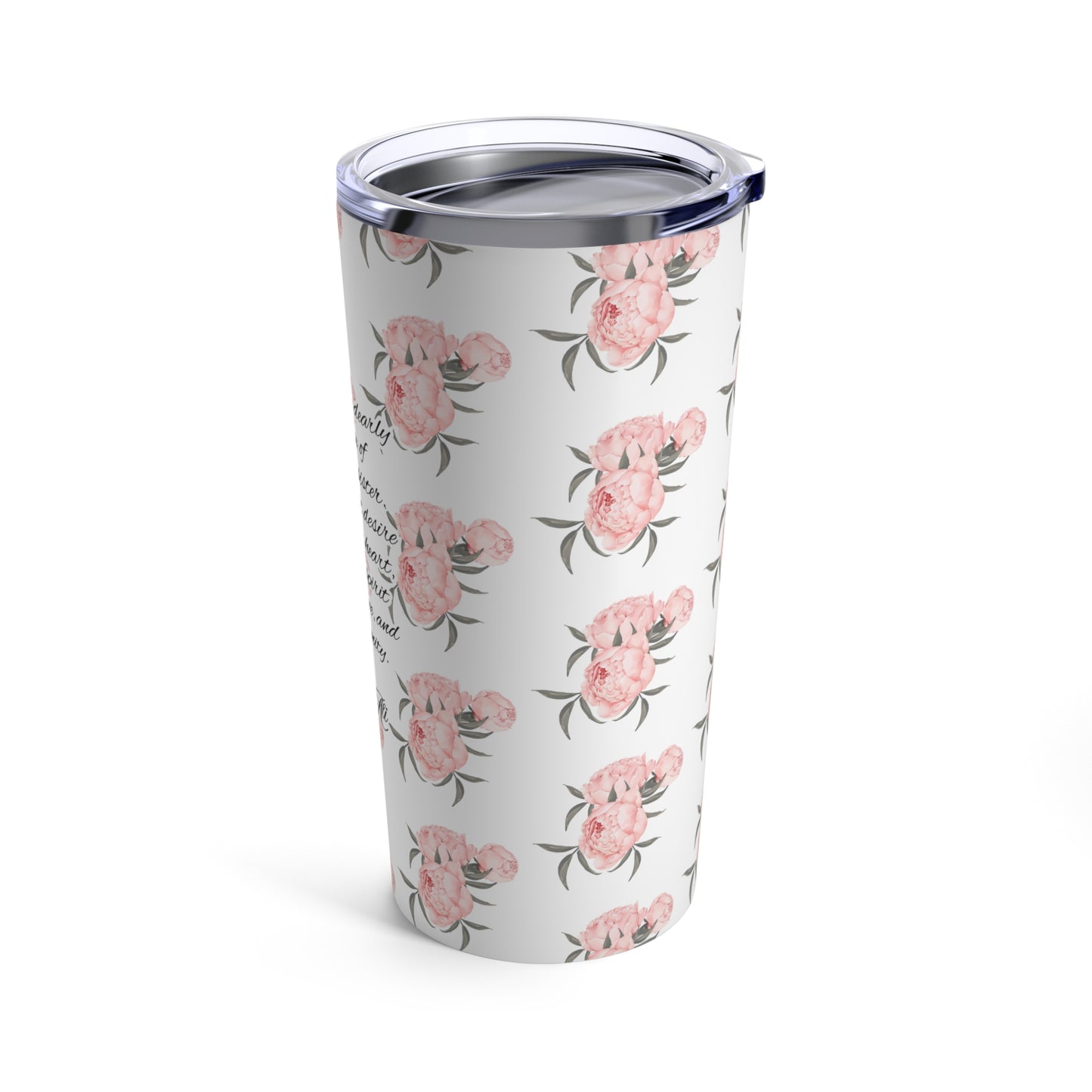 Peony Floral Tumbler 20oz