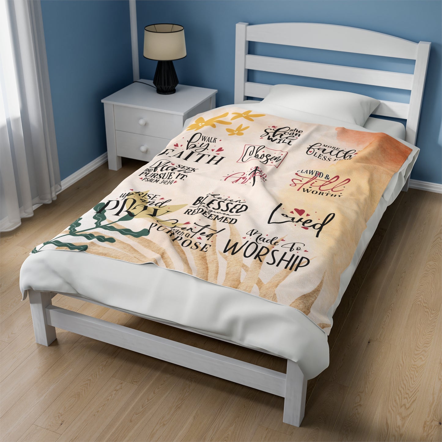 Affirmation Velveteen Plush Blanket