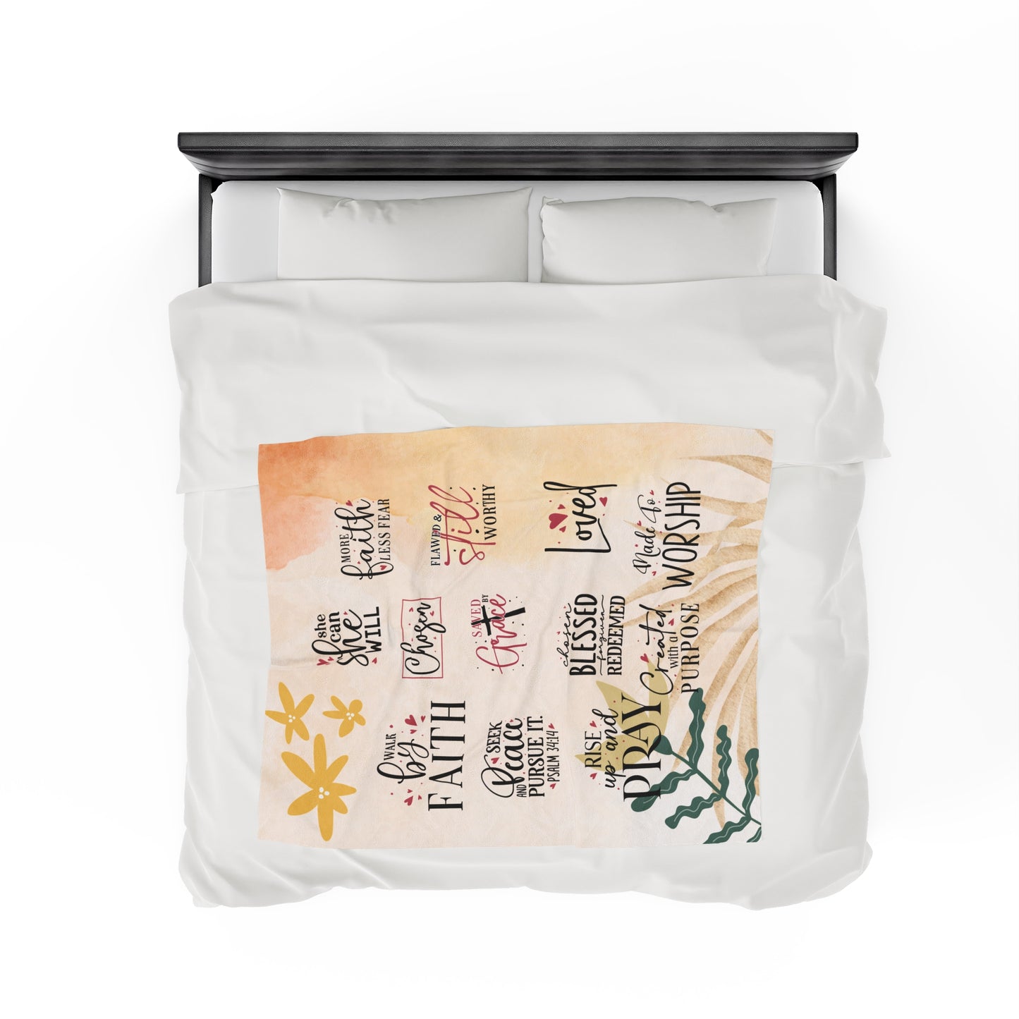 Affirmation Velveteen Plush Blanket