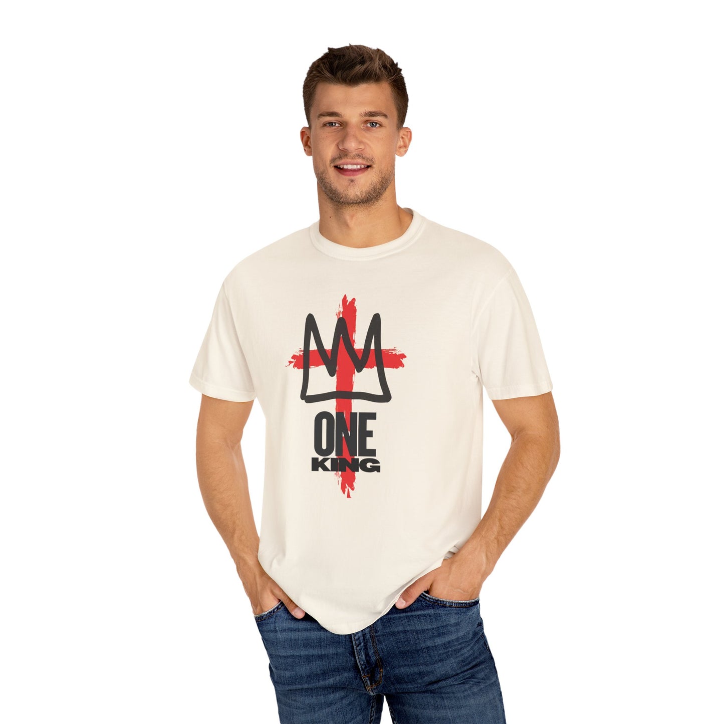 One King T-Shirt — Crown Cross Graphic Tee