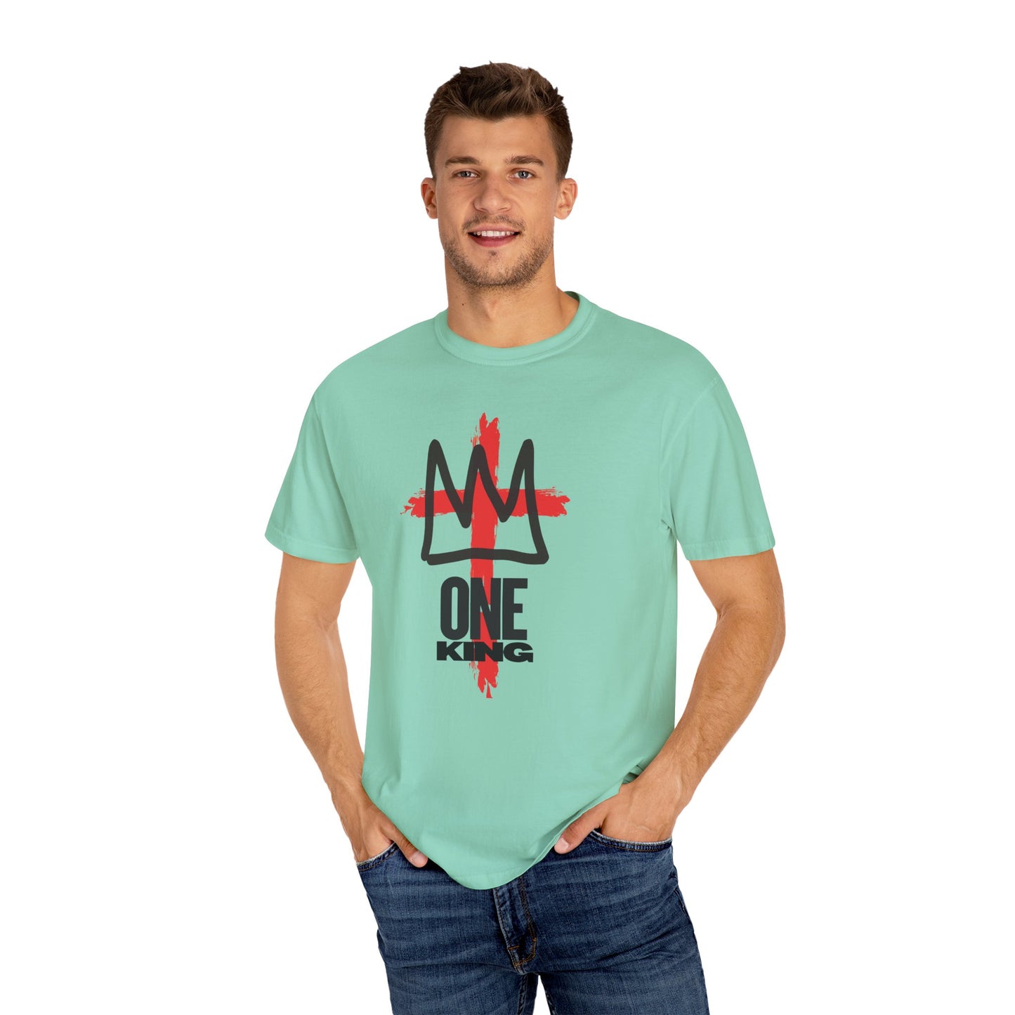 One King T-Shirt — Crown Cross Graphic Tee
