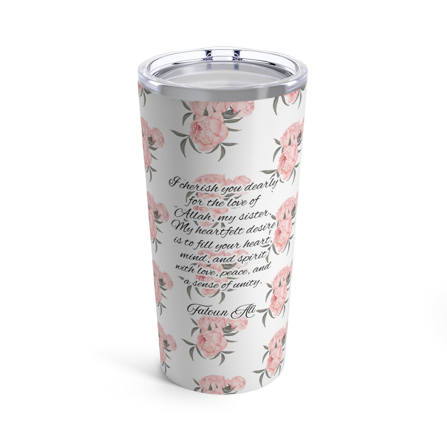 Peony Floral Tumbler 20oz