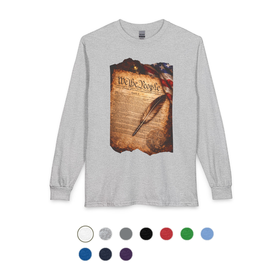 Constitution 'We the People' Long Sleeve Shirt — Patriotic American History T-Shirt