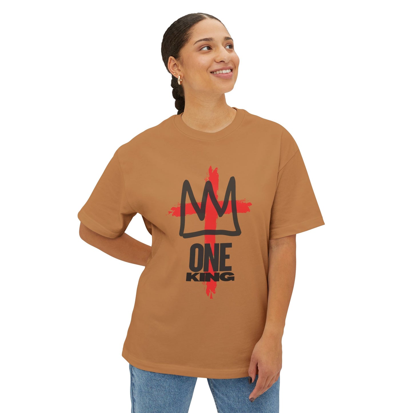 One King Cross Tee — Christian Crown Graphic T-Shirt