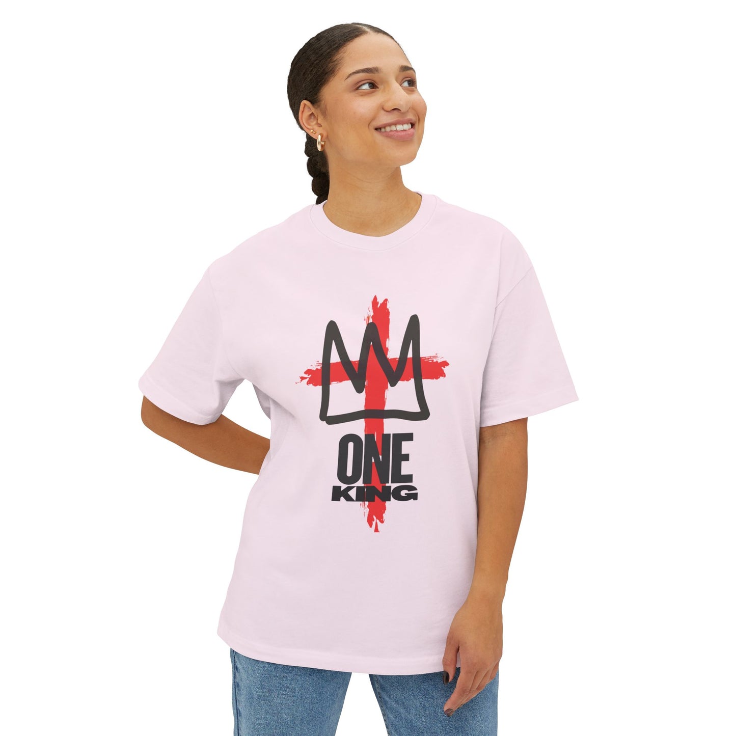 One King Cross Tee — Christian Crown Graphic T-Shirt