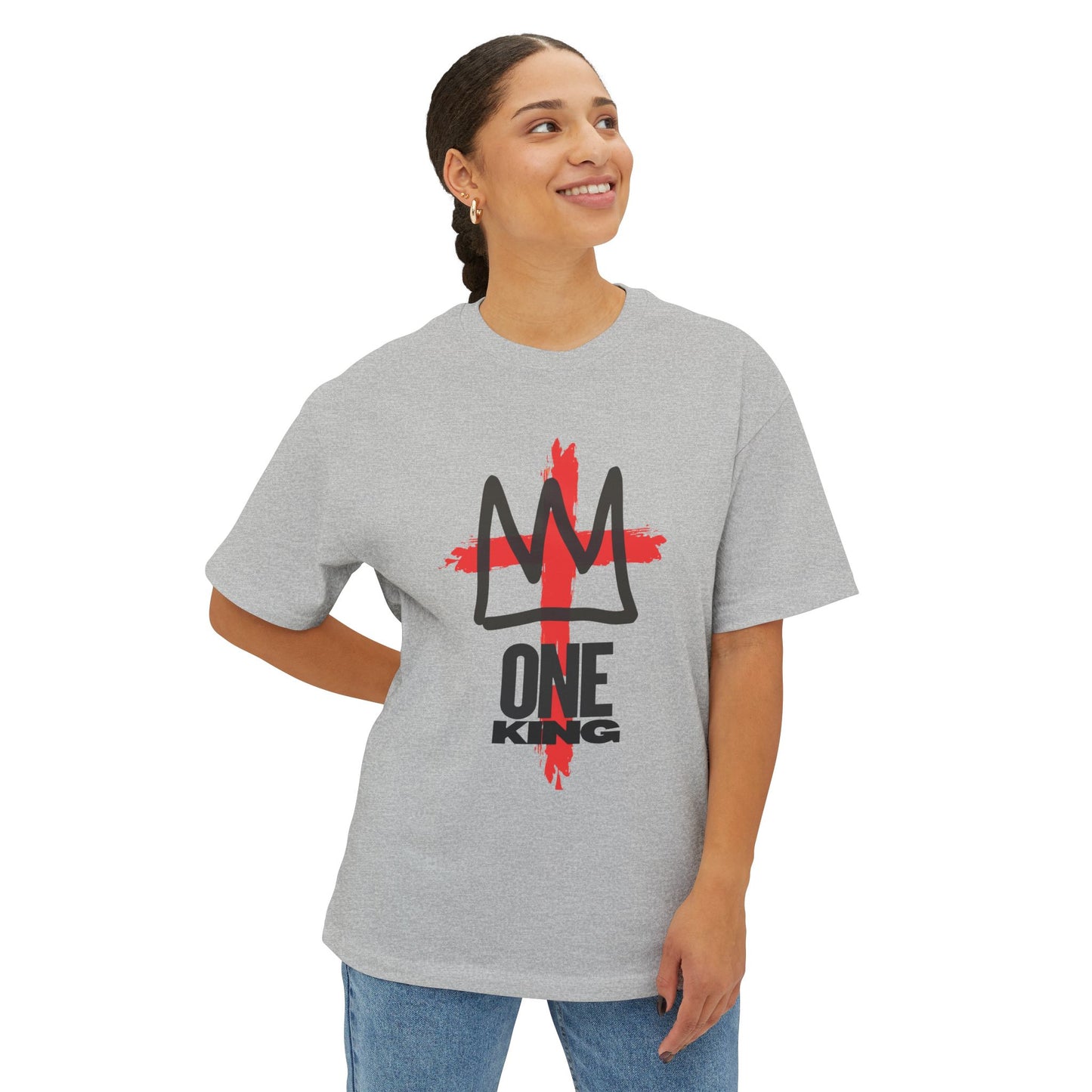 One King Cross Tee — Christian Crown Graphic T-Shirt