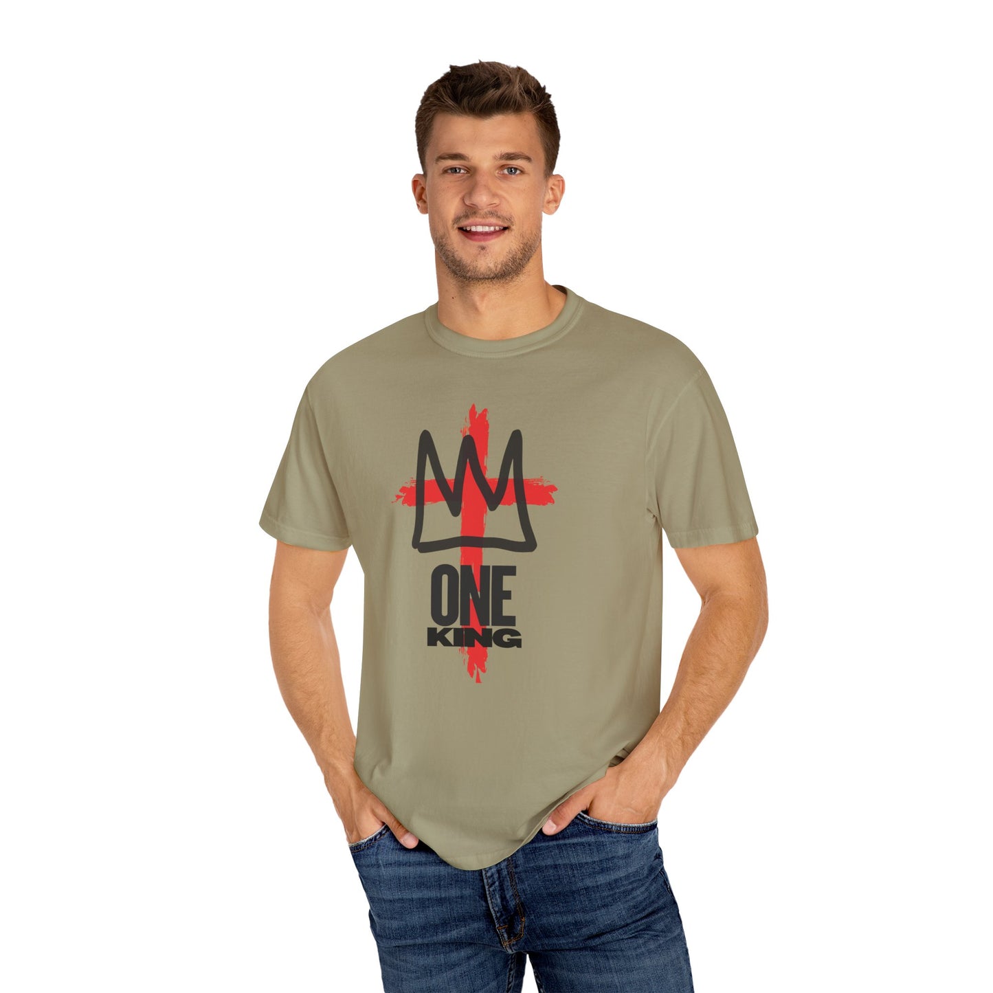One King T-Shirt — Crown Cross Graphic Tee
