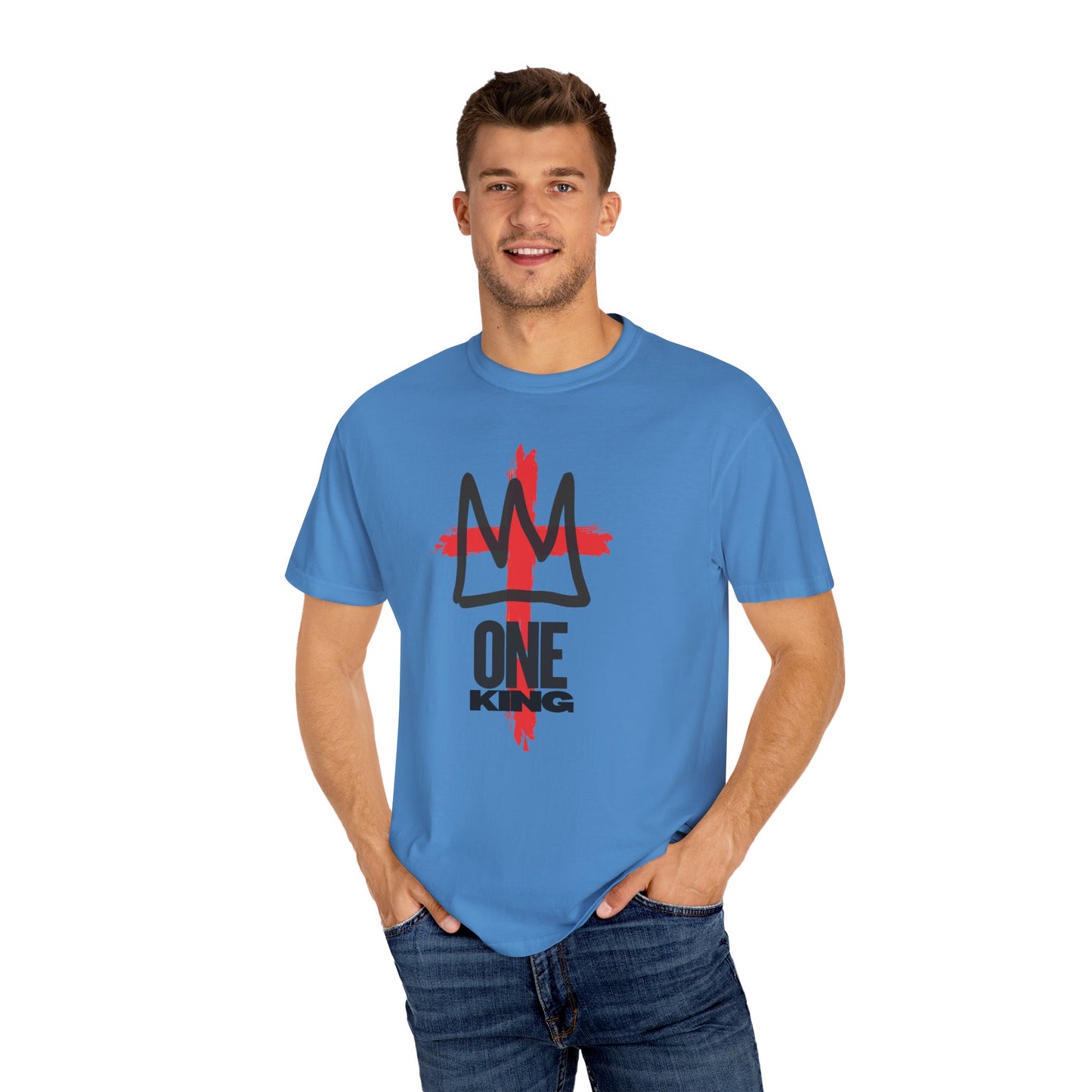 One King T-Shirt — Crown Cross Graphic Tee